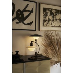 PH 2/2 Luna Aged Brass Opal Tischlampe