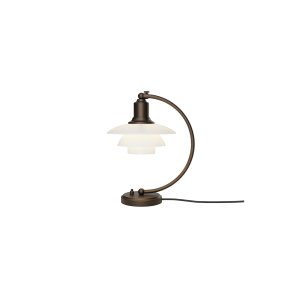 PH 2/2 Luna Aged Brass Opal Bordlampe