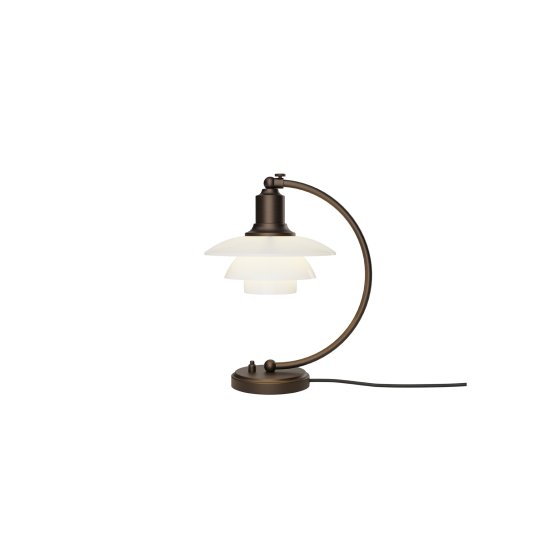 PH 2/2 Luna Aged Brass Opal Tischlampe