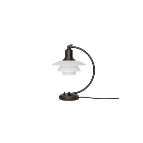 PH 2/2 Luna Aged Brass Opal Tischlampe