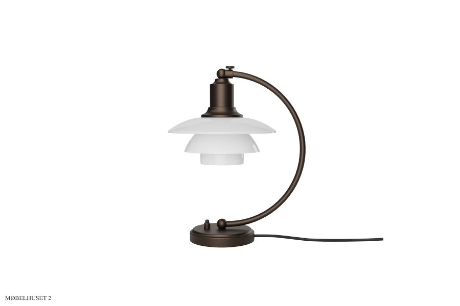 PH 2/2 Luna Aged Brass Opal Tischlampe