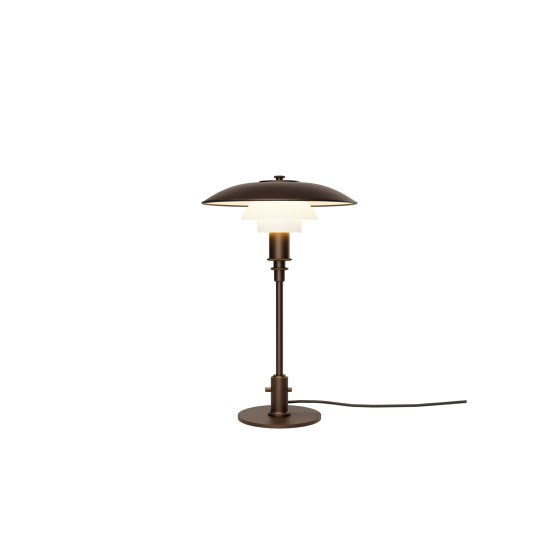 PH 3/2 Aged Brass Opal Tischlampe