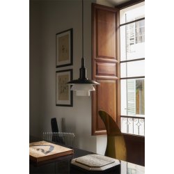 PH 3/3 Aged Brass Opal Pendelleuchte