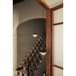 PH 3/3 Aged Brass Opal Pendelleuchte