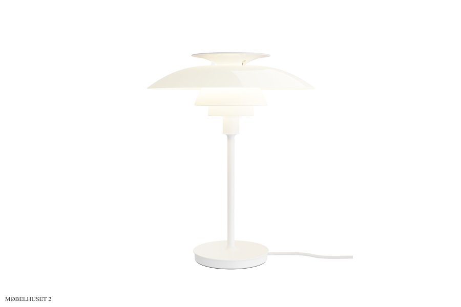 PH 80 Bordlampe Hvid opal akryl / hvid