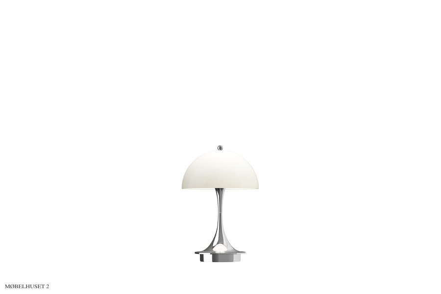 Panthella 160 Portable Leuchte | Opal Chrome opal beige