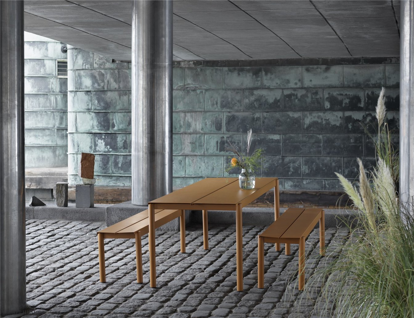 Linear Steel Bench