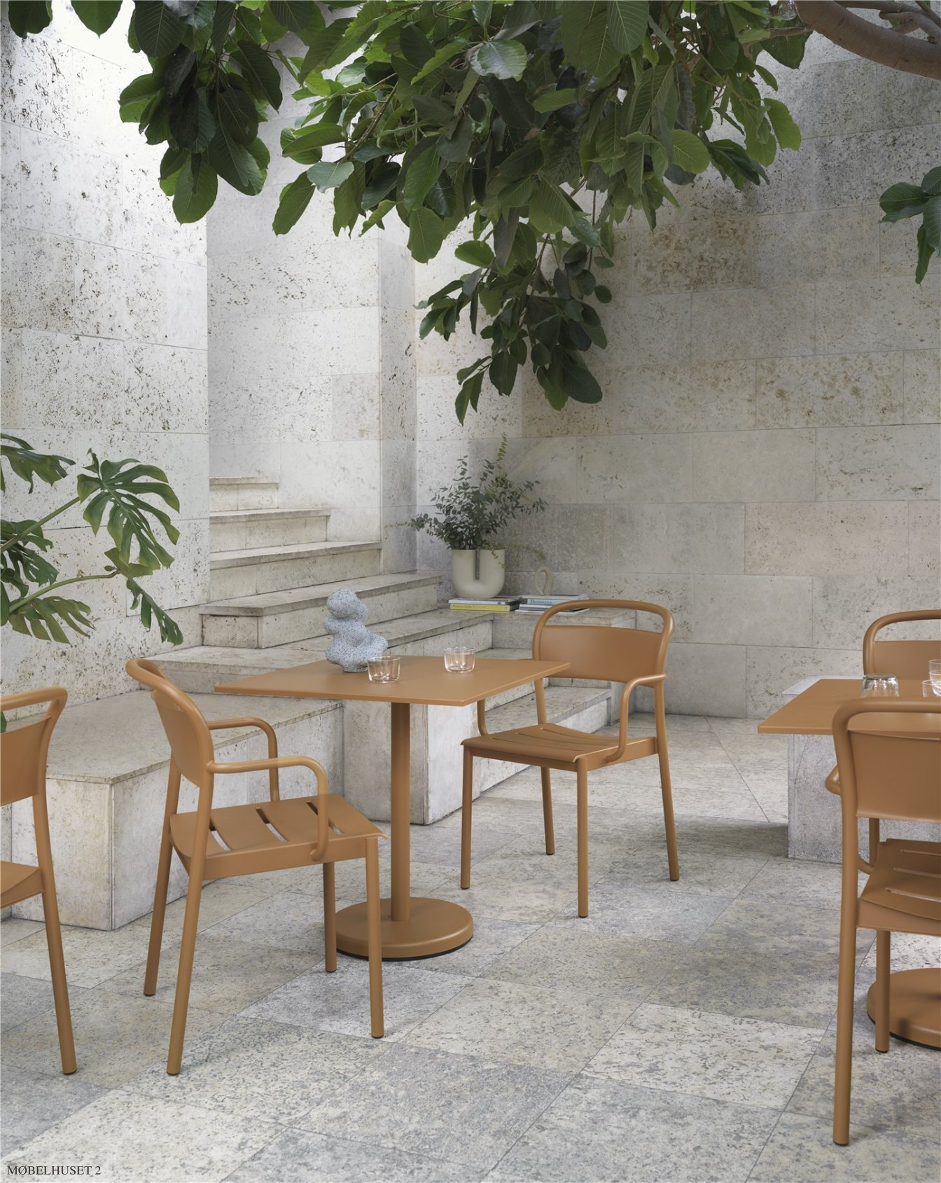 Linear Steel Armchair