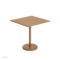 Linear Steel Caf� Table 70x70