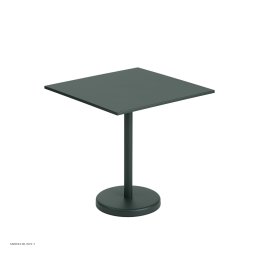 Linear Steel Caf� Table 70x70
