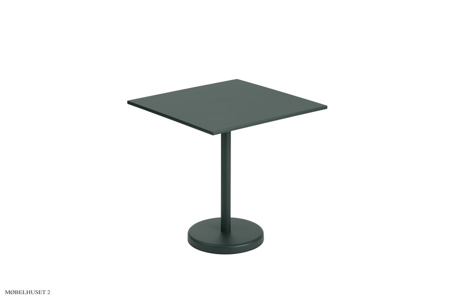 Linear Steel Caf Table 70x70