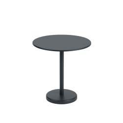 Linear Steel Caf Table 70