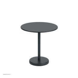 Linear Steel Caf� Table �70