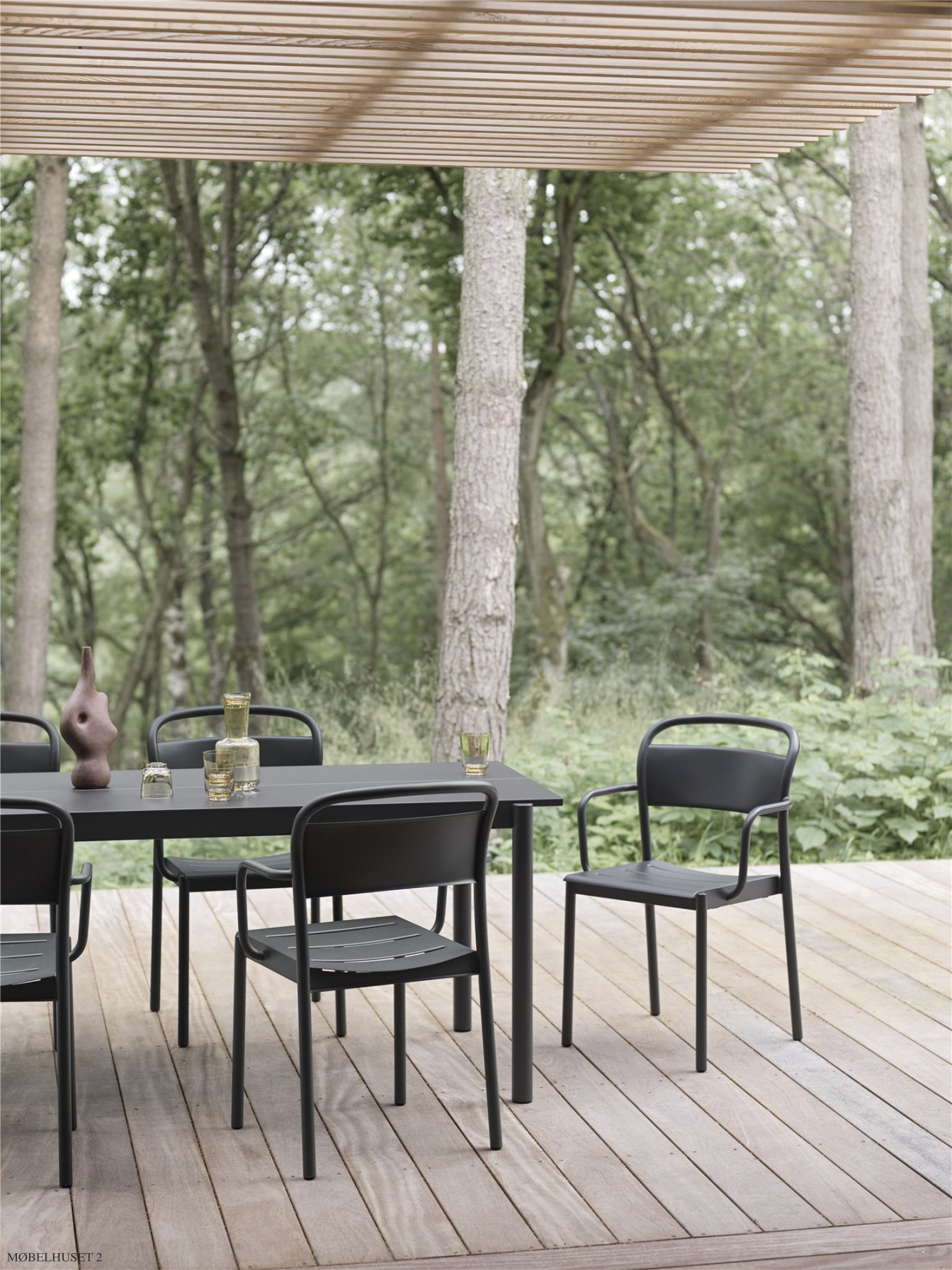 Linear Steel Armchair
