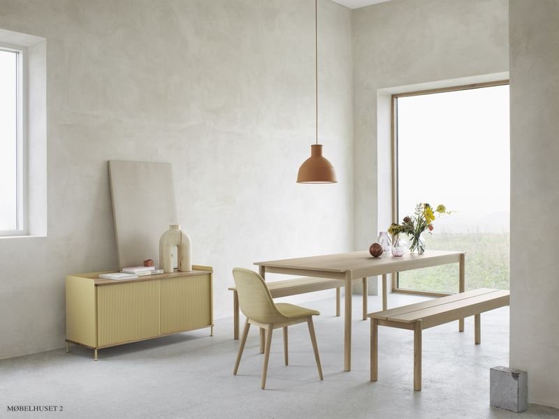 Linear Wood Bench