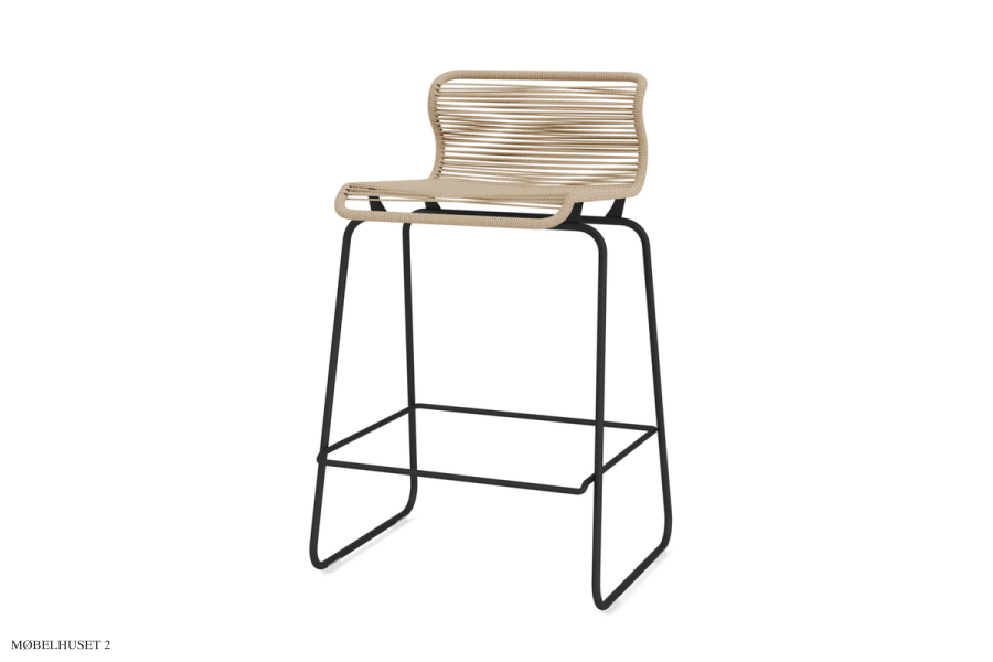 Panton One Counter I Montana Black Nat&uuml;rliches FSC-Papiergeflecht