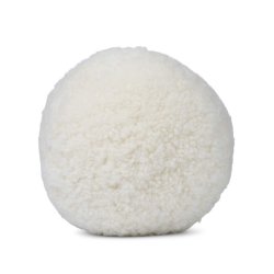 Angelite rundes Lammfellkissen