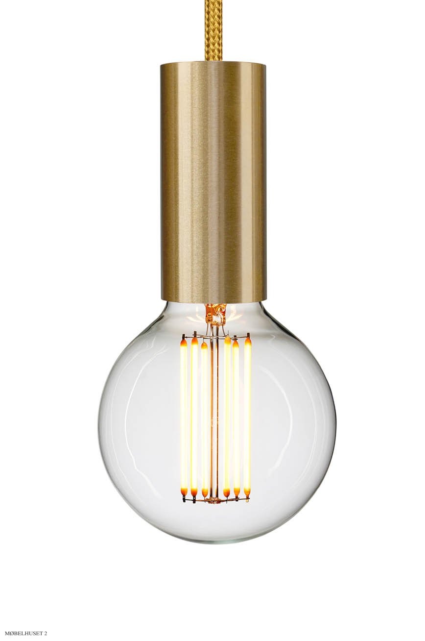 NUD Collection Lampeholder | Tube rail brass