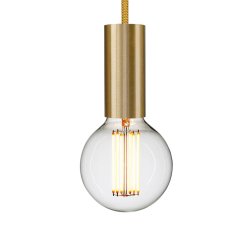 NUD Collection Lampeholder | Tube rail brass