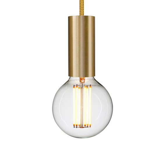 NUD Collection Lampeholder | Tube rail brass