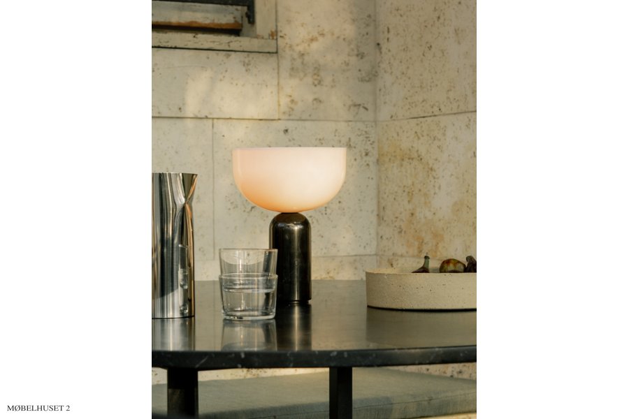 Kizu Portable, 2 Møbelhuset Qualität Tischlampen höchster Design - - - in Marmor schwarz