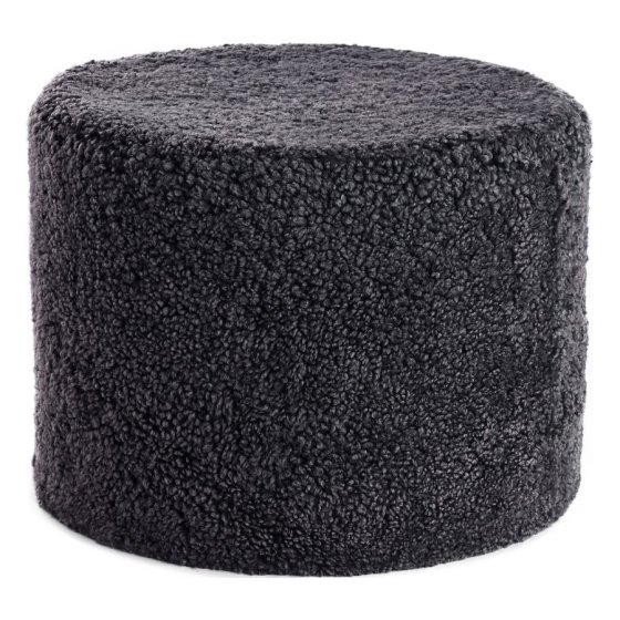 Lamfellpuff, rundes