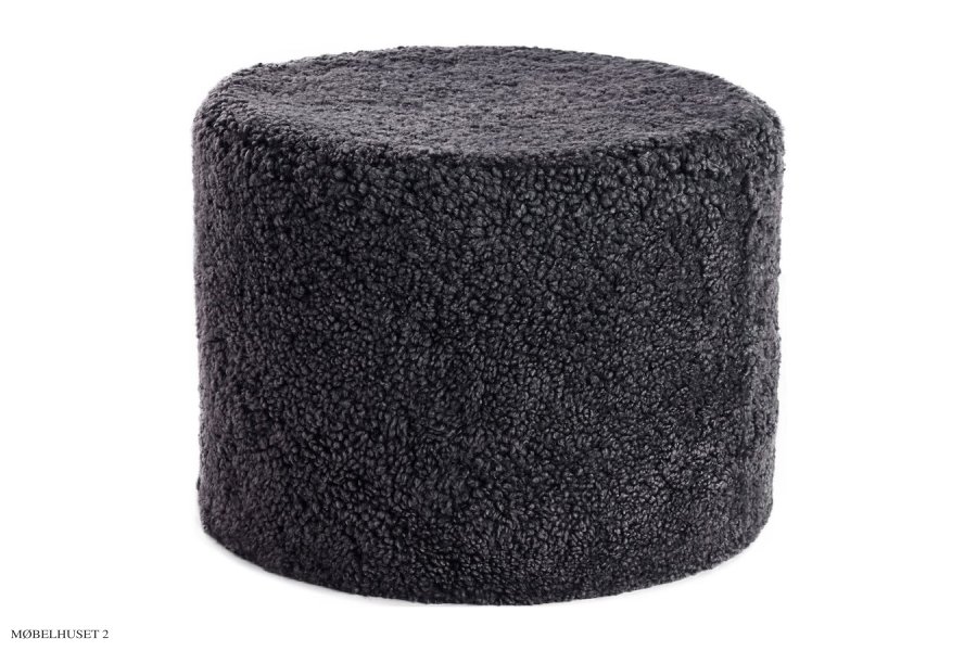 Lammeskindspuf, rund