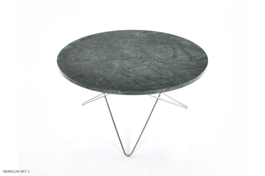 O Table | OX DENMARQ Rustfrit st&aring;l Grn Indio marmor