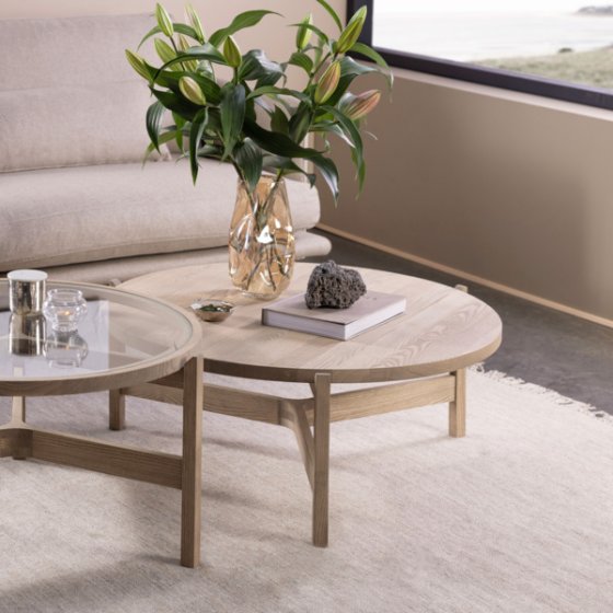 Optic runder Couchtisch