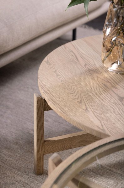 Optic runder Couchtisch