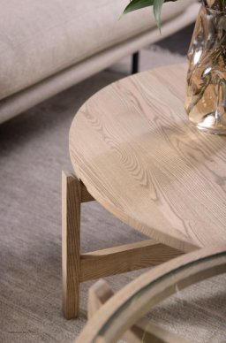 Optic runder Couchtisch