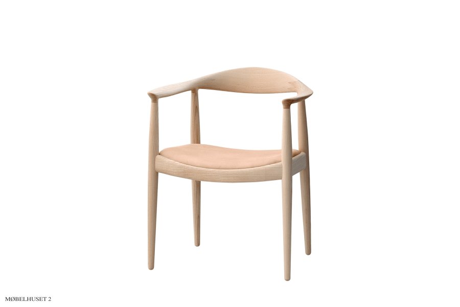 pp501/pp503 Den Runde / The Chair pp503 | Ask s&aelig;be / L&aelig;der Vegetal natur