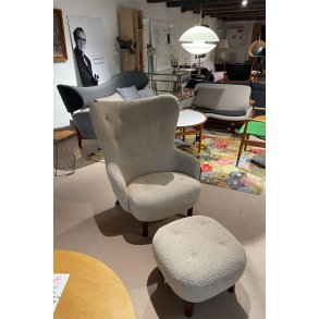 Petra Lounge Chair med skammel - Udstillingsmodel