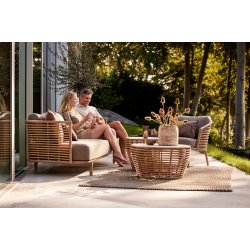 Sense loungestol, inkl. hyndest | Cane-line | Udendrs