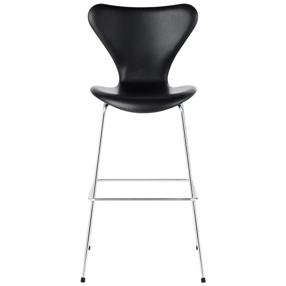 Serie 7� 3197, schwarzes Leder | Fritz Hansen
