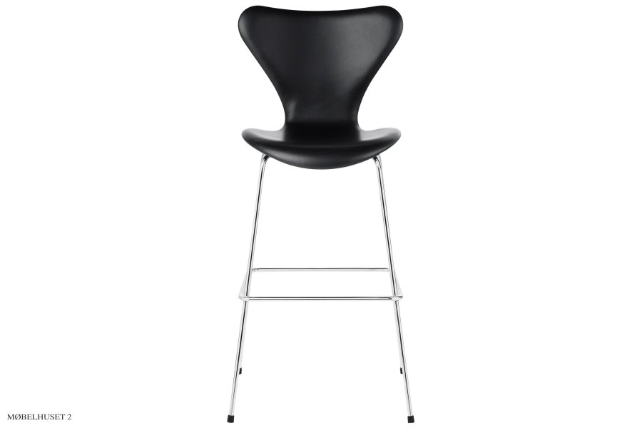 Serie 7 3197, schwarzes Leder | Fritz Hansen