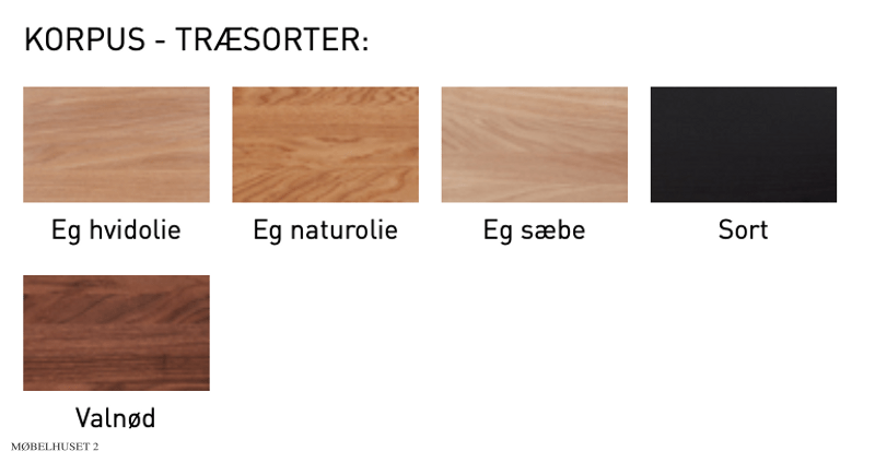 S3 opbevaringsm�bel | Eg/Sort