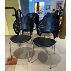 4 x Trinidad Nr. 3396, schwarz mit Sitzpolster