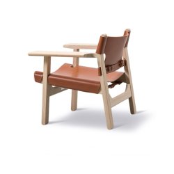 Der Spanische Stuhl | Brge Mogensen | Eiche geseift | Cognac