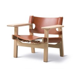 Der Spanische Stuhl | Brge Mogensen | Eiche geseift | Cognac