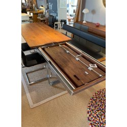 Spisebord Nox, 3x Spisebordstole Magnum og 1 x b�nk T7 - Udstillingsmodel