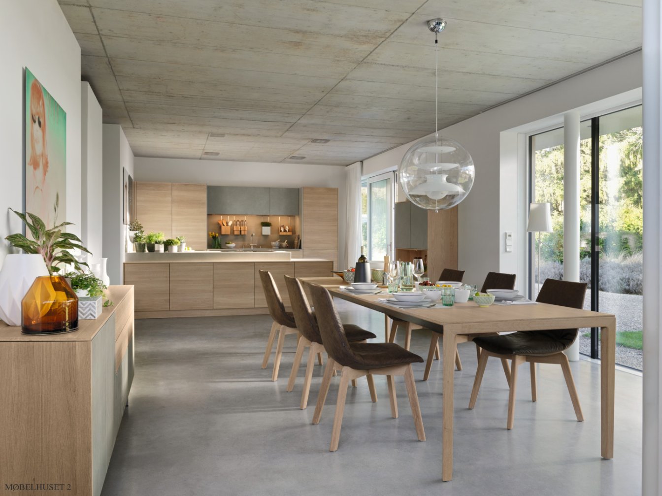 Team 7 | Tak spisebord med tr�stel