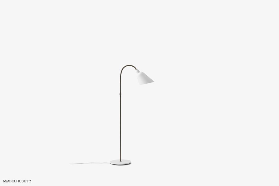 Bellevue AJ7 gulvlampe White | Bronzed Brass
