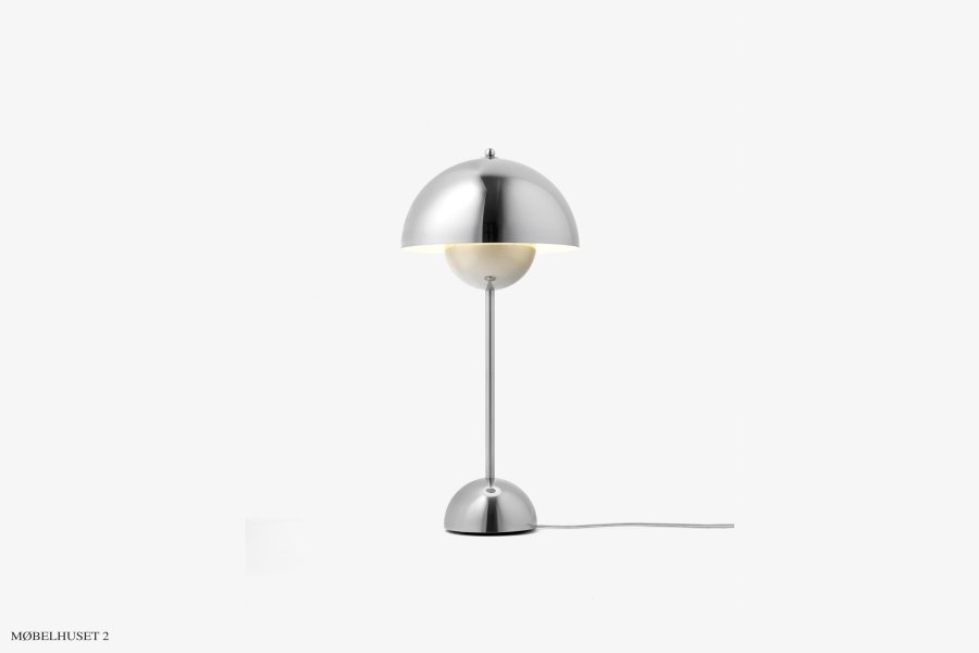 Flowerpot VP3 bordlampe Chrome-Plated