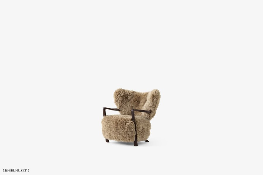 Wulff ATD2 lnestol Sheepskin Honey / 50mm Olieret valn&oslash;d Uden skammel