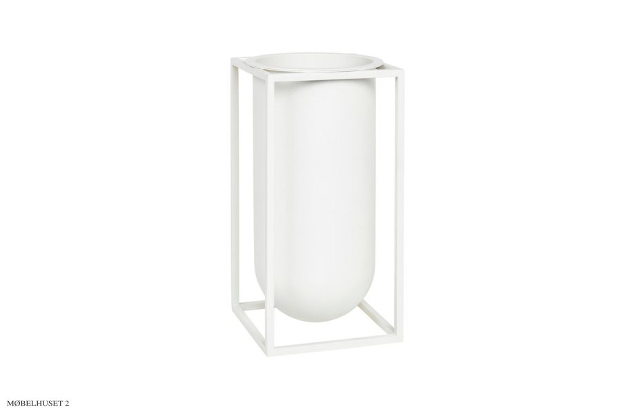 Kubus Vase Lolo, hvid