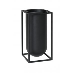 Kubus Vase Lolo, Schwarz