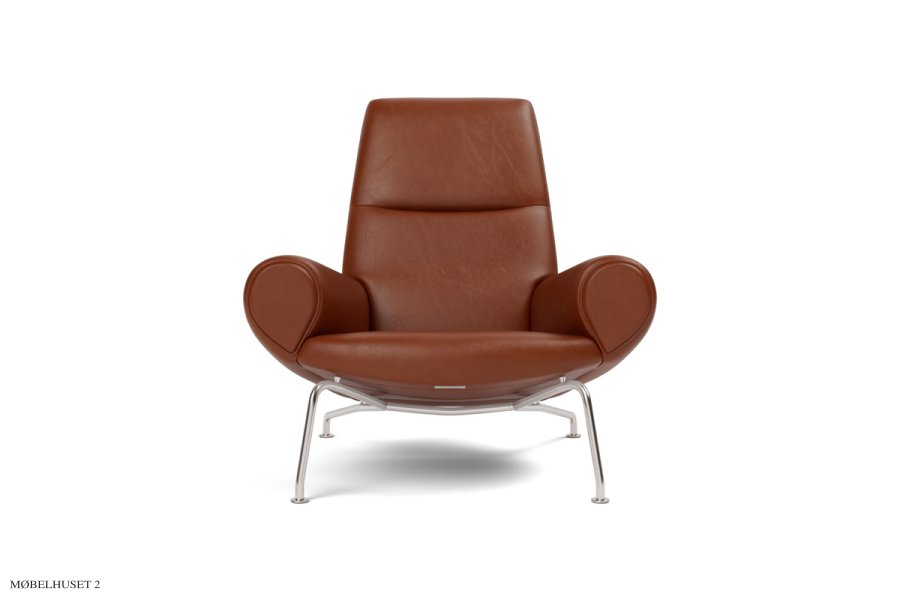 Wegner Queen Chair | 1010 | Hans J. Wegner Leder Cera 905, Russet brown