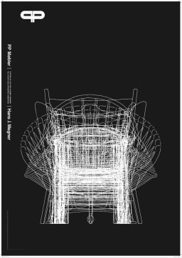 Plakat Wegner Lines med sort baggrund | PP M�bler