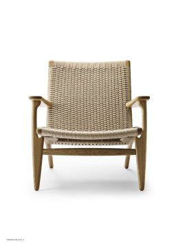 CH25 | Lounge Chair | Eiche ge�lt | Naturgeflecht | MH